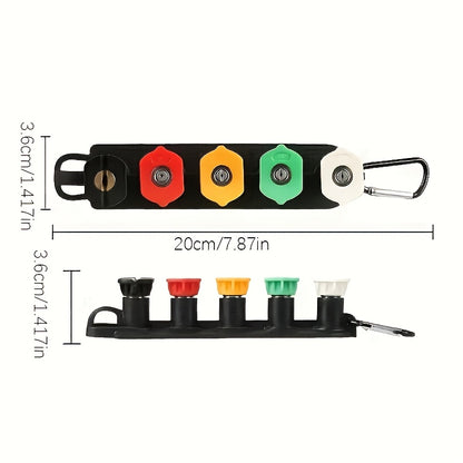 Pressure Washer Gun Kit with 5 Color-Coded Nozzles – M22-14 & 1/4" Quick Connect, Storage Base for Car Wash & Power Washer