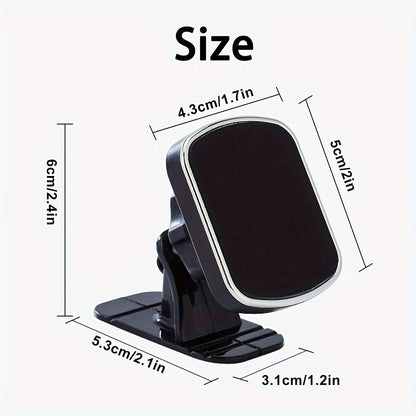 Magnetic Adhesive Bracket for Holding Mobile Phones in Cars, Designed for Center Console Use
