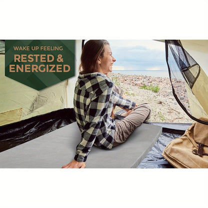 Memory Foam Camping Mattress Pad, Portable Foam Sleeping Pad for Camping, Roll Up Mattress Sleeping Mat for Adults Floor Mattress Guest Floor Bed for Sleepover, Car, Tent SUV Cot Mattress, 72.x24in