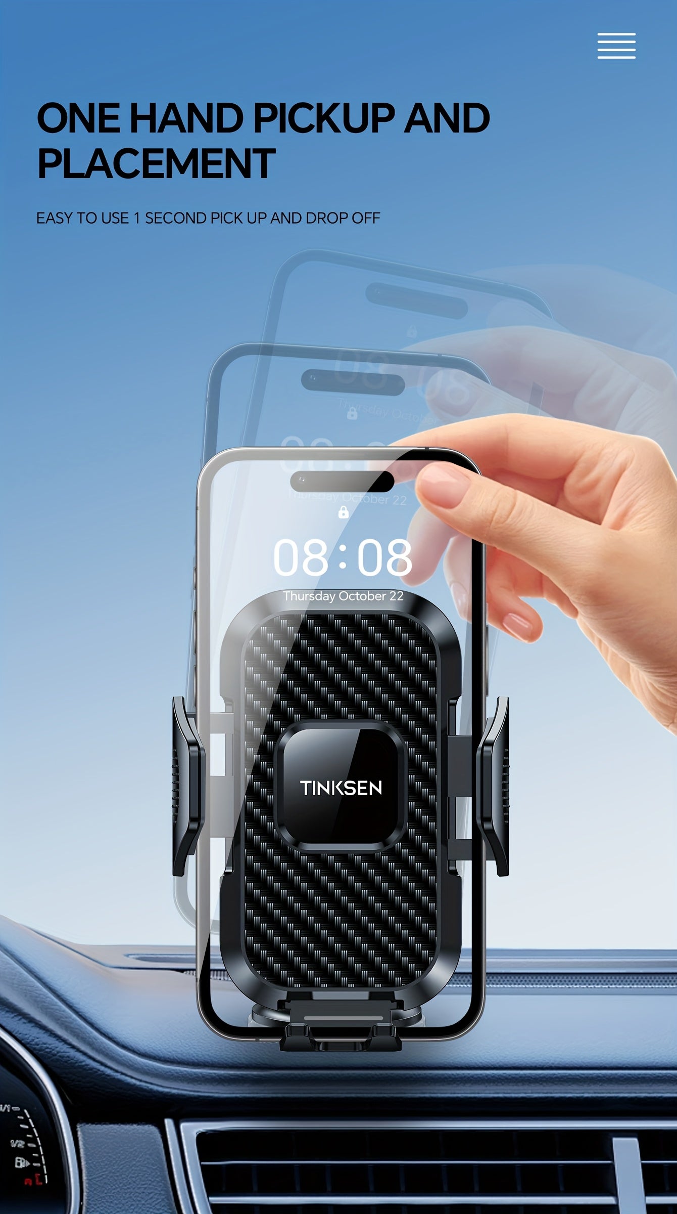 Upgraded Truck Magnetic Mobile Phone Stand - Adjustable Arm with Ergonomic Grip, Strong Suction Cup And Elliptical Design, Compatible with iPhone, Samsung, Android Smartphones, General Motors, Fashion Accessories, Texture Anti Slip Pad