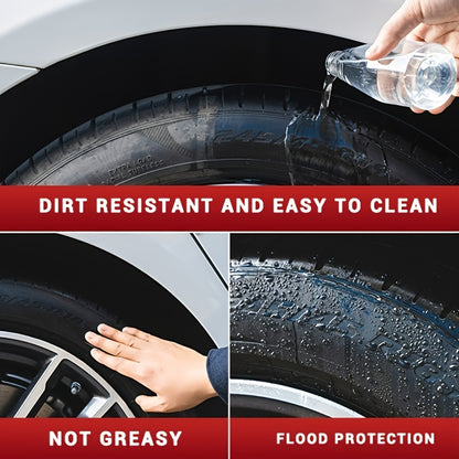 Tire Shine Spray & Dressing - High Gloss Black Tire Polish with UV Protection, Long-Lasting Coating for Cars, Quick-Acting Shine Restoration & Protection, Chemical-Free Formula, Fit for All Vehicles, Car Tire Shine, Vehicle Appearance Enhancement