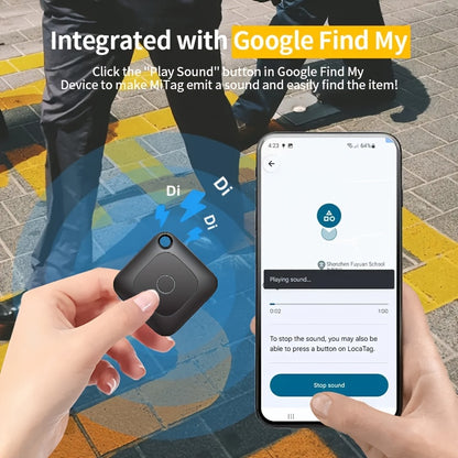 GPS Tracker, Portable Real-Time GPS Tracking Device, Global Coverage Location Tracker, Suitable for Cats and Dogs, Keys, Wallets, Etc., Eliminate the Habit of Forgetting Things and Make Your Travel Easier, Only Applicable to IOS Devices
