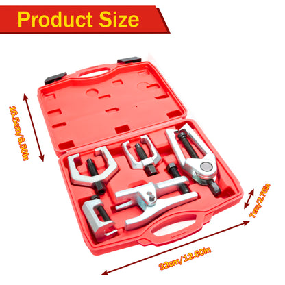 5-Pc Ball Joint Separator Set Toolset, Forged Chrome Steel Non-Marring Design, Tierod/Pitman Arm Remover Tool, Truck/SUV/Car Repair, Best Christmas Gift, Without Battery