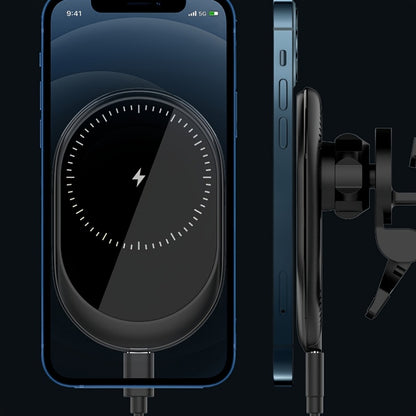 Miracase Car Phone Mount Charger [15W Fast Charging] Magnetic Wireless Car Charger, [360° Rotation] Car Phone Holder Mount, Air Vent Car Phone Charger Solely Fit for Iphone 16/15/14/13/12 Series, Christmas Gifts, Christmas Big !