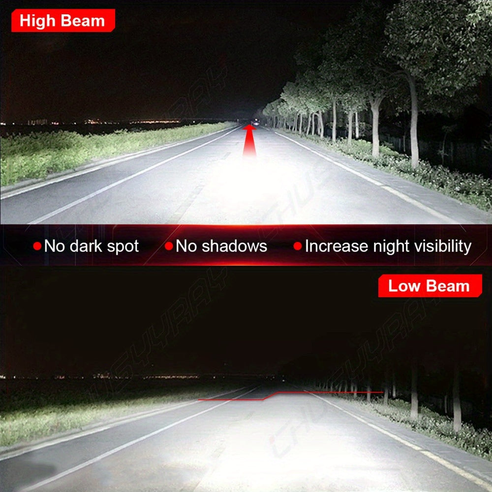 2/4/6pcs LED Headlight Bulbs Combo 9005+9006 Fit for Chevy Silverado for GMC Sierra 1500 1999-2006 High Low Beam, 12V 24V 230W Two-sided Ultra Bright COB Chip, Without Battery, Automotive Lighting, Clear Beam Lights, Highperformance Bulbs