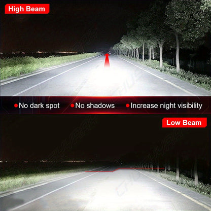2/4/6pcs LED Headlight Bulbs Combo 9005+9006 Fit for Chevy Silverado for GMC Sierra 1500 1999-2006 High Low Beam, 12V 24V 230W Two-sided Ultra Bright COB Chip, Without Battery, Automotive Lighting, Clear Beam Lights, Highperformance Bulbs