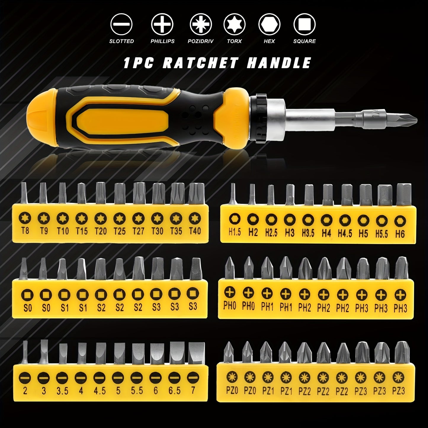 A 131pcs Magnetic Screwdriver Kit Featuring a Plastic Organizer, Which Comes with a Precision Screwdriver, Pick And Hook, Ratchet Driver, And Hex Key, Making It a Great Gift Option