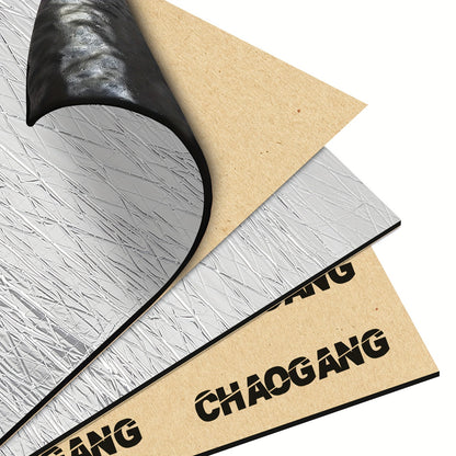 29pcs of 16 by 12 Inch Car Insulation Pads, Covering 37 Square Feet, Designed for Soundproofing. These Insulation Materials Come with a Strong Adhesive And a Roller, Making Them Ideal for Use on Car Hoods, Doors, Cargo Areas, And Ceilings