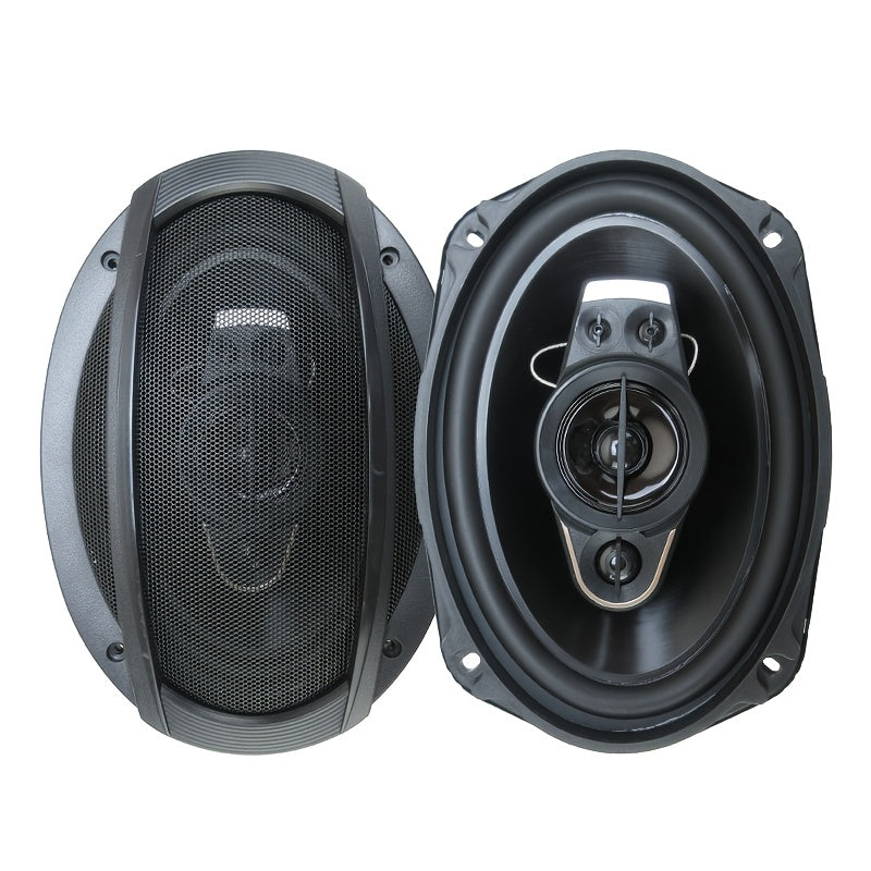 2pcs 6X9-inch 1300W(2X650W) 5-way Full-frequency Coaxial Car Speakers, Surround Sound Channel Configuration2.2, with Dust Cover And Audio Cable for Car Door Auto Audio Music Stereo Door Speakers, Perfect for Car Audio Upgrade, Without Battery