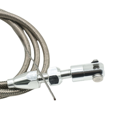 [Stainless Steel Throttle Cable] 36" (91.44Cm) Universal Throttle Cable Stainless Steel Fits for Ford, GM, And More, Without Battery