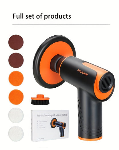 100W Wireless Rechargeable Car Waxing Machine- Small Polisher Locomotive With Repair Scratch- For Multifunctional Portable Polishing!