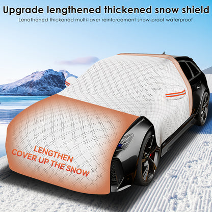 Car Snow Shield Front Windshield Snow Cover Frost Frost Windshield Windows Four Seasons Universal Thickened Cover Cloth Sunshade Cover for Cars Windshield Sunshade
