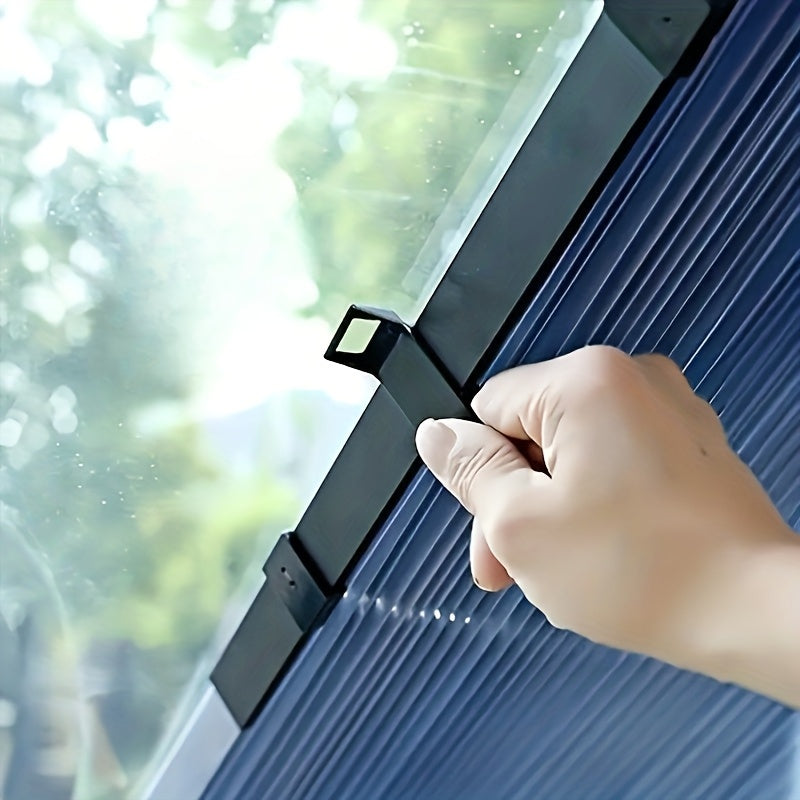 1pc Easy to Install Automatic Retractable Car Sun Visor - Thermal Insulation, Sun Shading, UV Protection, Car Accessory Sun Visor