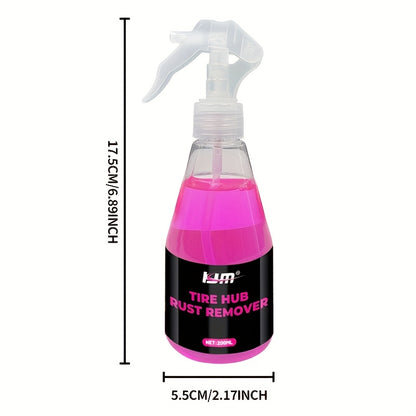 Wheel & Rim Iron Remover Spray – 6.76 oz + Towel Kit, Brake Dust & Rust Remover, Safe for Chrome Paint Alloy Wheels, Car Detailing Must-Have
