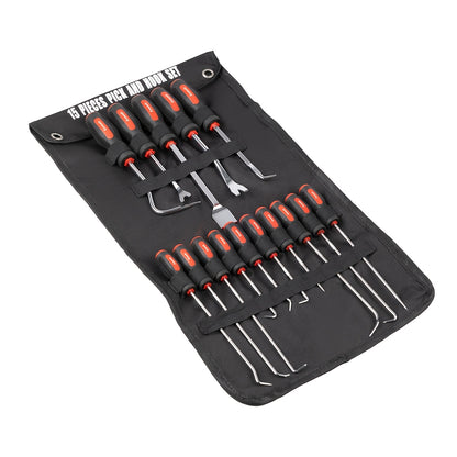 XSLRDKE 10pcs/15pcs Pick And Hook Set, Precision Automotive Pick Tool Set for Car Auto Oil Seal/O-Ring Seal Gasket Pick Mini Hooks Puller Remover Best for Automotive And Electronic Tools, Practical Tool