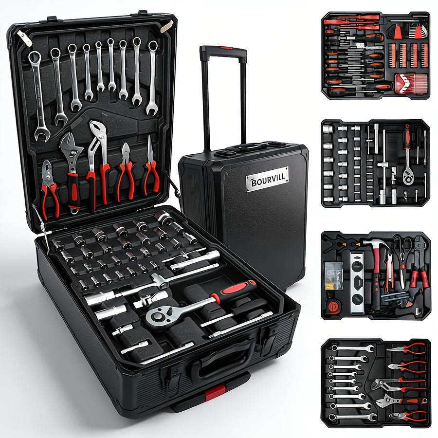 899/52pcs Professional Tool Set, Multi-functional Toolbox, Portable Design, For Home And Car Repair, A Tool Set For Enthusiasts And Professionals, A Gift For Friends, Local Shipping