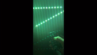 [RGB Decorative Lights] USB DC 5V 48Leds Car Interior Lighting Flexible Neon LED Ambient Light Backlight Music Control RGB Decorative Atmosphere Lights, Without Battery
