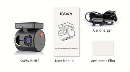KAWA 2K & 1296P  Dash  for  DVR Dash  KAWA  3  Recorder Emergency Voice Control Night Vision WiFi APP Monitor WDR