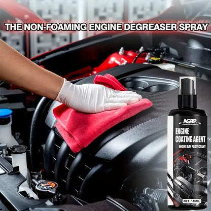 Engine Compartment Repair And Protection Spray: High-Gloss Protective Agent-To Improve The Brightness of The Plastic, Heat And UV Resistance, Long-Lasting Protective Coating