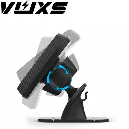 [Magnetic Phone Holder] VUXS Powerful Magnet Phone Holder, Used for Dashboard, Rotatable Magnetic Phone Holder, Compatible with iPhone, Samsung And Other Phones, with 4 Metal Plates And 4 Reinforced Magnets, High-Quality Magnetic Phone Holder