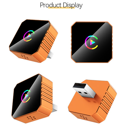 Wireless Carplay for Vehicles Hands-Free Smartphone Connectivity USB Port Compact Design Seamless Connection Compatible with Vehicles Equipped with Wired Carplay And Wired Android Auto Protocols, Without Battery