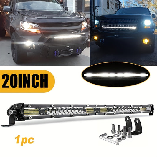 20 Inch Slim LED Light Bar Flood Spot Combo Running Light Off Road Lights for Trucks Tractor ATV SUV And Boat