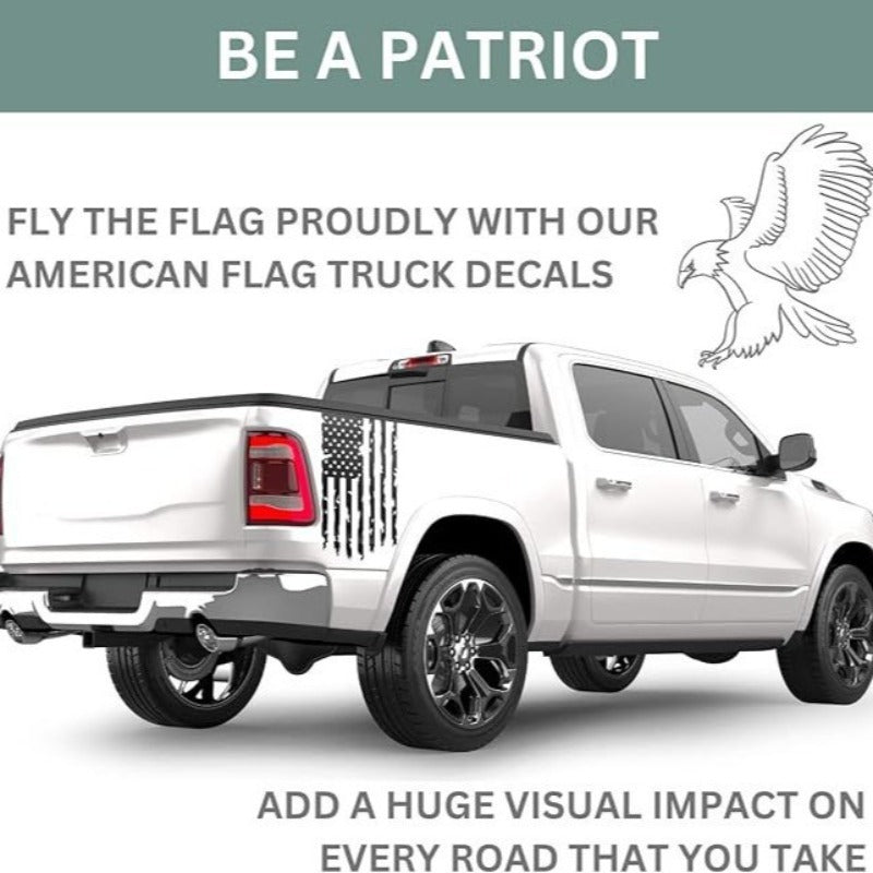 2pcs Stickers We The People American 250th Anniversary Flag, Patriot 1776 Old American Flag Truck Tailgate Vinyl Decals, Car Modification Decor Accessories, Home Decals