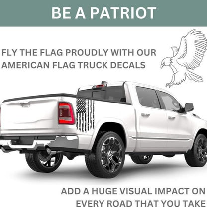 2pcs Stickers We The People American 250th Anniversary Flag, Patriot 1776 Old American Flag Truck Tailgate Vinyl Decals, Car Modification Decor Accessories, Home Decals