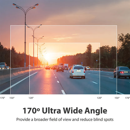 Front And Rear Dual-Lens! FHD 1080P Driving Recorder - Car Driving Recorder, Car Camera Infrared Night Vision Function, 170° Wide-Angle Car DVR Camera Loop Video Gravity Sensing Car Dashboard Video Camera, Automotive Parts Tachograph Christmas Gift