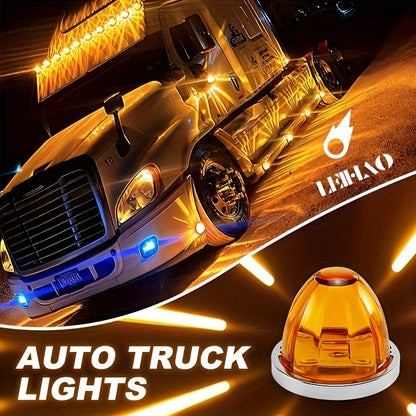 2pcs Car Side Ground Lights, Watermelon LED Always-on Car Side Lights, Truck Side Indicator Lights, Easy to Install, Suitable for Various Vehicles, Suitable for Semi-trailers And Boat Trailers, No Battery Required, Includes Screws