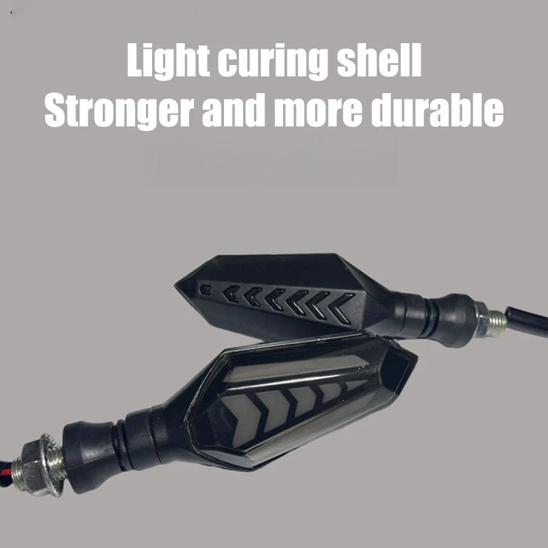 2pcs 12V Universal LED Double Side Flow Arrow LED Light for Truck Truck Boat SUV ATV Blue Yellow Light