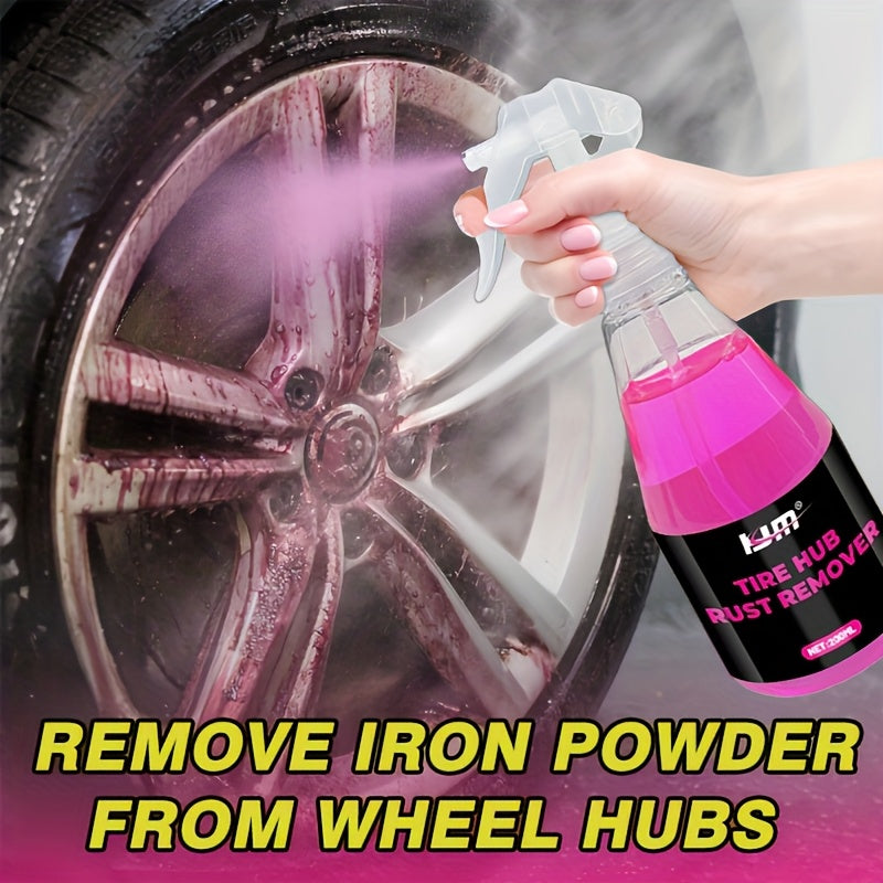 Wheel & Rim Iron Remover Spray – 6.76 oz + Towel Kit, Brake Dust & Rust Remover, Safe for Chrome Paint Alloy Wheels, Car Detailing Must-Have