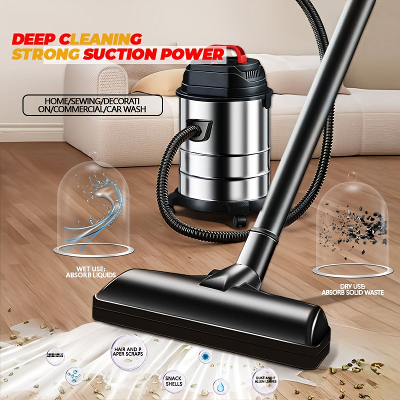 Wet Dry Vacuum Cleaner 5.28–6.6 Gal – High-Power Shop Vac, Super Suction, Efficient Filtration, for Car & Home