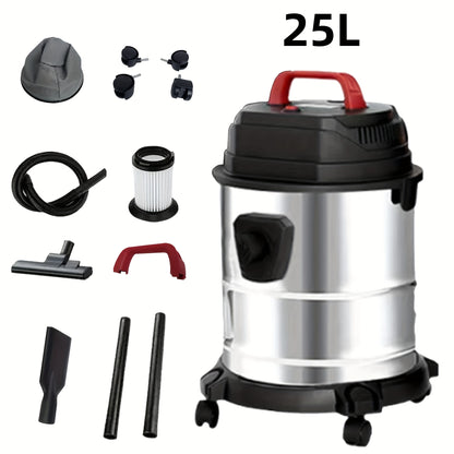 Wet Dry Vacuum Cleaner 5.28–6.6 Gal – High-Power Shop Vac, Super Suction, Efficient Filtration, for Car & Home