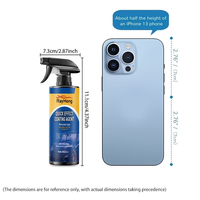 16.03oz/20.29oz/ 32.06oz/40.58oz/48.08oz Quick Effect Car Coating Spray, Waterless Wash Polish, Paint Protection And Glass Cleaner- Suitable for All Vehicle, Car Maintenance Supplies, Car Accessories, Shiny Car Stuff