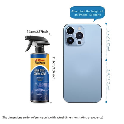 16.03oz/20.29oz/ 32.06oz/40.58oz/48.08oz Quick Effect Car Coating Spray, Waterless Wash Polish, Paint Protection And Glass Cleaner- Suitable for All Vehicle, Car Maintenance Supplies, Car Accessories, Shiny Car Stuff