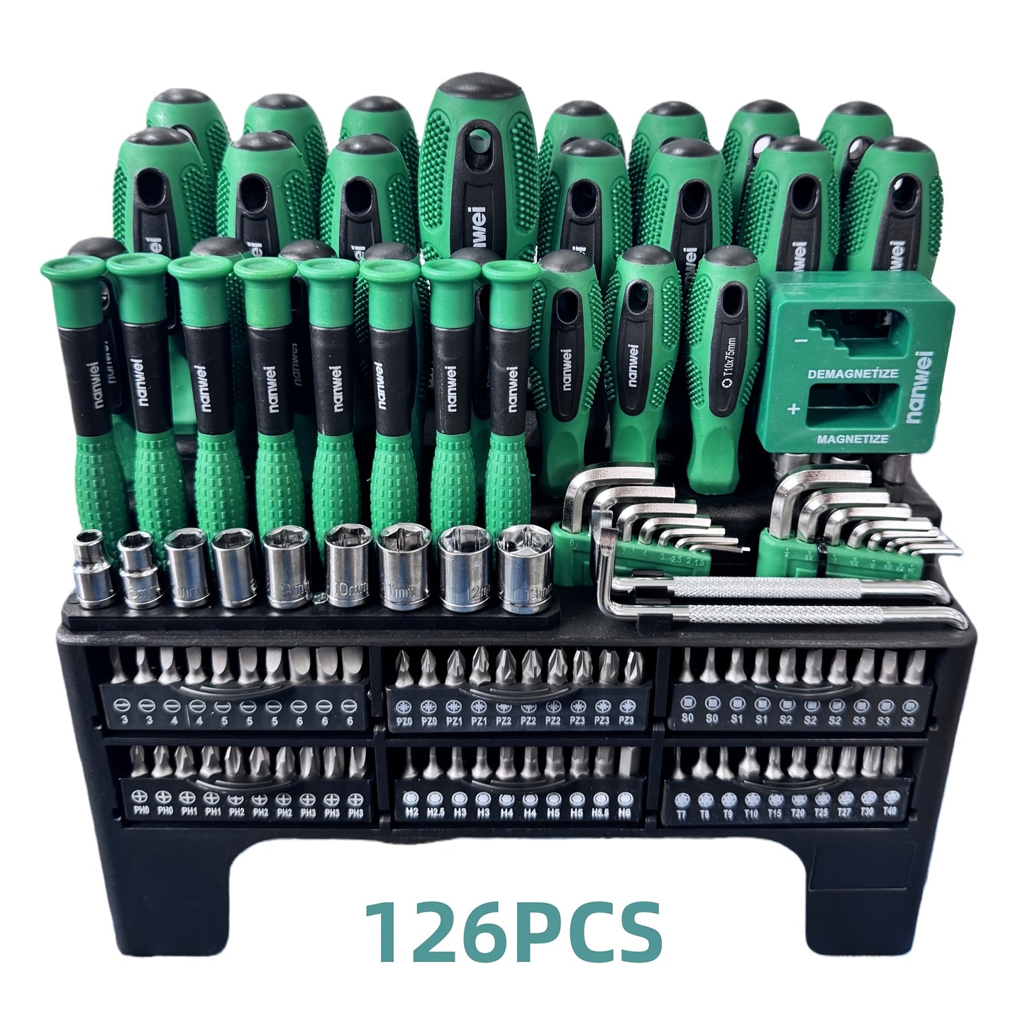 [Holiday Gifts] 10/100/126/132pcs Precision Screwdriver Set, Insulated Magnetic Screwdriver Tools, Professional Auto Repair Tools, Comes with A Plastic Storage Rack, Suitable for Electronics And Precision Work, A Good Choice for Daily Use And Holiday Gift