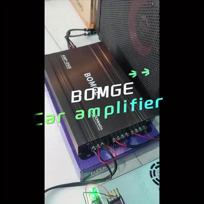 BOMGE Professional 4 Channel Amplifier Dub 4 Channel Car Amplifier AMP228 Vehicle Amplifier 2500 Watts Max for Subwoofers And Speakers