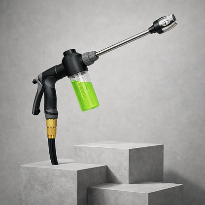High Pressure Hose Nozzle, Portable Water Sprayer with Soap Bottle, Universal Fit for Washing Cars & Gardening