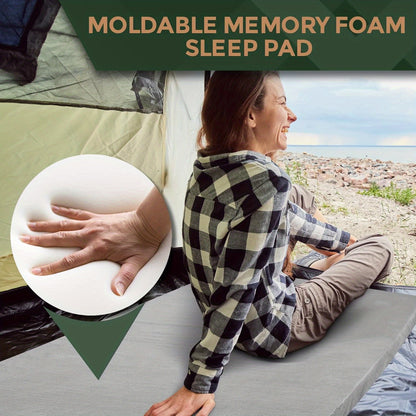 Memory Foam Camping Mattress Pad, Portable Foam Sleeping Pad for Camping, Roll Up Mattress Sleeping Mat for Adults Floor Mattress Guest Floor Bed for Sleepover, Car, Tent SUV Cot Mattress, 72.x24in