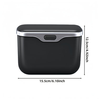 This Trash Can Made of Ultra-Fiber Leather And ABS Material Is Designed for Vehicles, Maintaining Its Shape And Fitting 99% of Car Models. It Handles Both Dry And Wet Waste Without Harming The Installation, Features Automatic Sorting