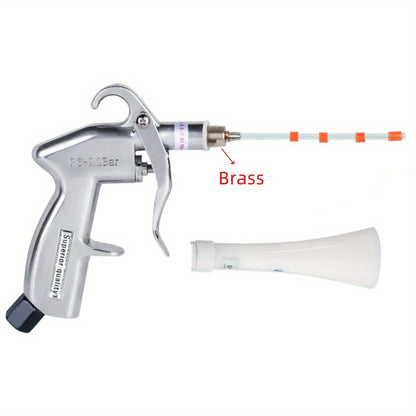 Dry Cleaning Gun with Brass Adjustable Air Flow Nozzle, Air Blower Gun Quickly Blasts Dirt and Dust from Surface Works with Air Compressor