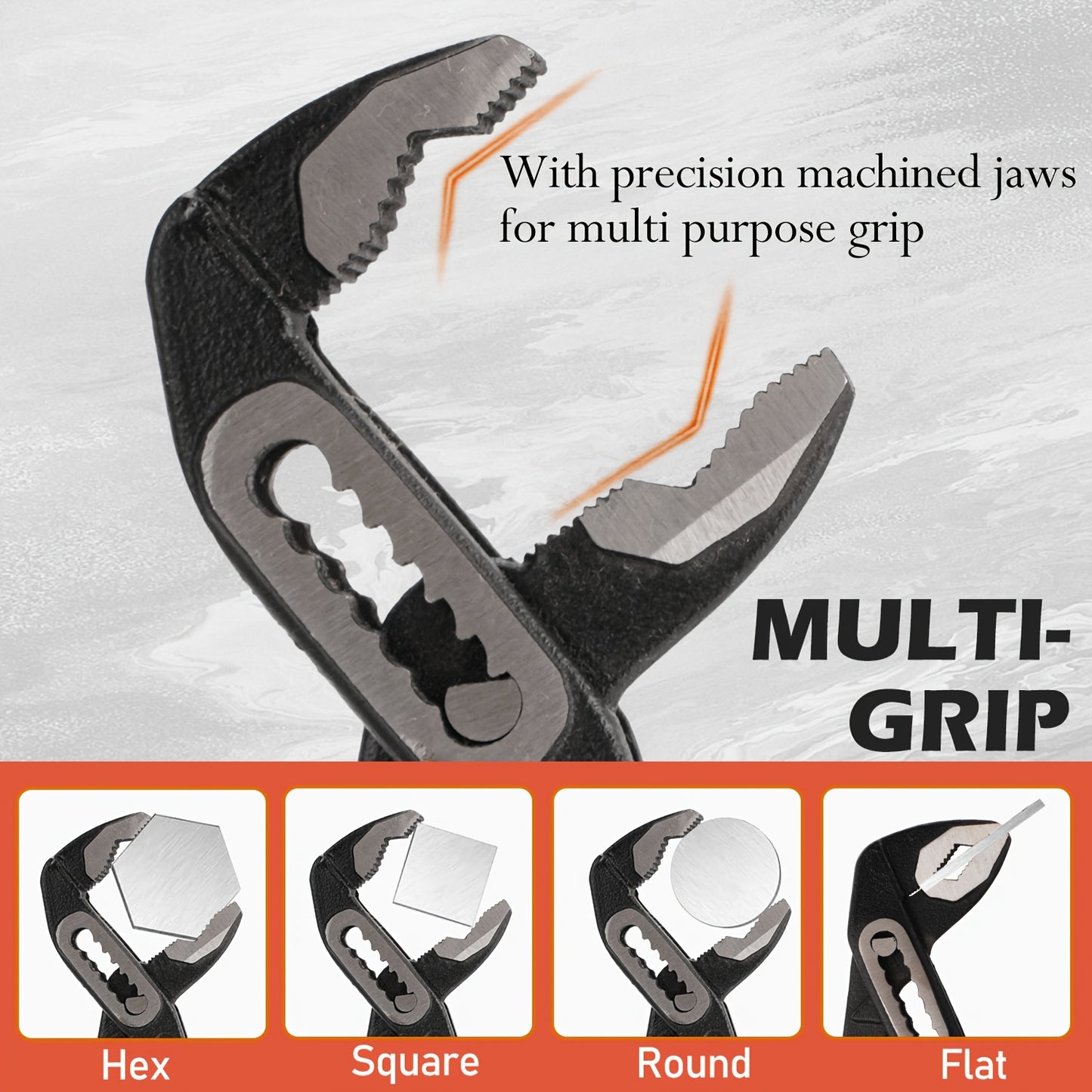 [Christmas Gifts] 3/1pc Adjustable Pliers With Roll-Up Pouch,Quick-Adjust Pump Pliers Set, Chrome Vanadium Steel, Includes 7-Inch,10-Inch, And 12-Inch, Black,Christmas Gifts