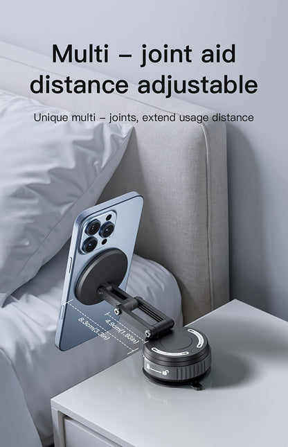 360-Degree Rotatable Magnetic Phone Holder - Compatible with for All Smartphones And Vehicles, Works with Iphone 16/15/14/12 - Compact And Foldable Car Mount with Strong Grip - Trendy Car Accessory