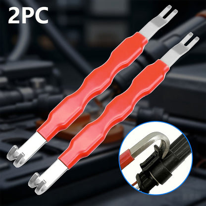 2pcs Electrical Terminal Connector Removal Tools, Automotive Wiring Harness Plug Removal And Separation Tools Electrical Connector Separator Tool Universal for Most Vehicles