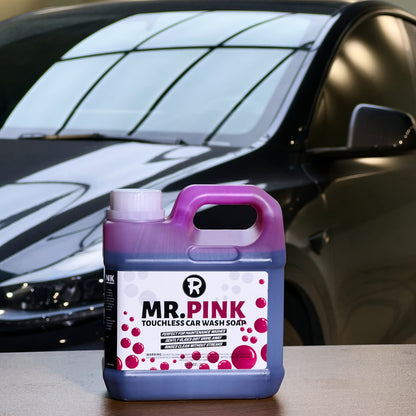 Pink Car Pre Wash Foam Touchless Bug Tar Remover Ph Neutral Snow Foam for Safe DIY Detailing Pre Soak Before Contact Wash Safe for Ceramic Coating (340oz)