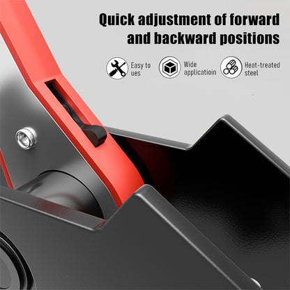 Brake Caliper Compression Tool with 360 Degree Swing Ratchet, Quick Ratchet Brake Wrench, Brake Caliper Tool with 2 Pressure Plates, Vehicle Brake Maintenance Tool, Brake Piston Separation Brake Cylinder Adjuster, Essential Emergency Tool for Cars