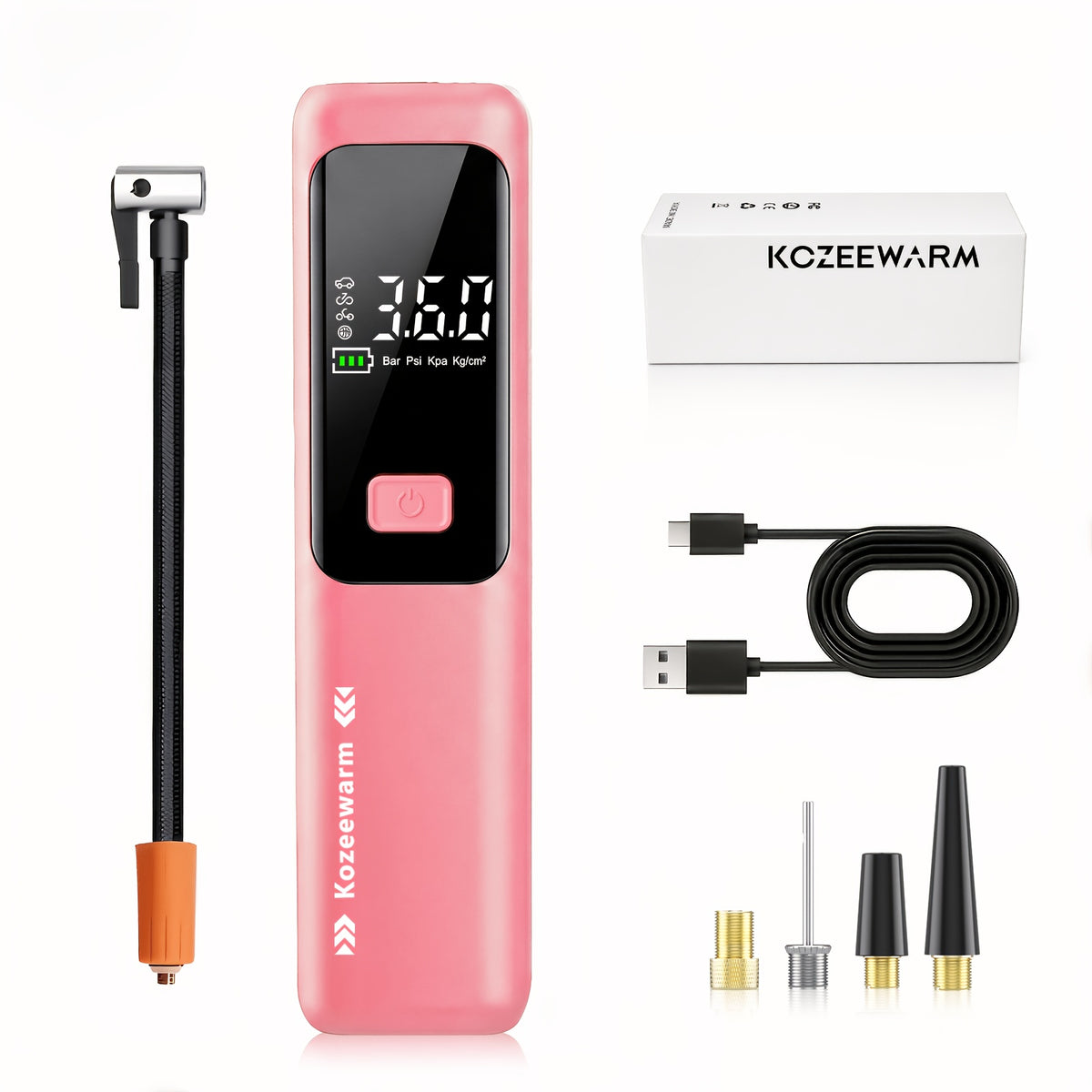 Cordless Tire Inflator 150PSI Portable Air Compressor with USB-C Charging & 3X Quick Inflate for Car Motorcycle Bicycle – One-Button Smart Pump