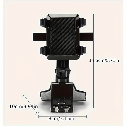 Creative Car Mobile Phone Holder Can Rotate 360 Degrees Car Dashboard Navigation Mobile Phone Holder with Parking Number Plate