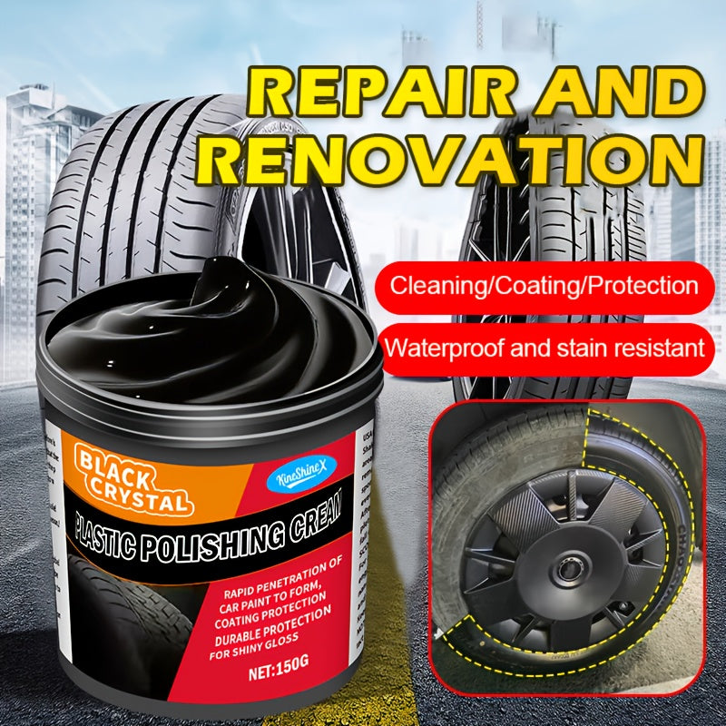 150G/5.29Oz Complete Car Revitalization Set: Restore Plastic, Enhance Interior Shine, Tires & Fix Discoloration - Suitable for Halloween Treats, Christmas Presents